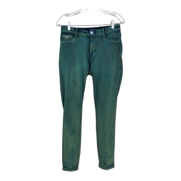 Nine West Jessica Jegging Acid Wash Dark Green Size 8 - Picture 6 of 7